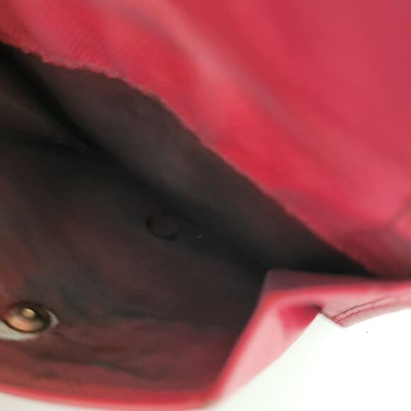 PRADA Authentic Leather Logo Wallet Pink Saffiano Trifold Compact Card Bill - Picture 8 of 16